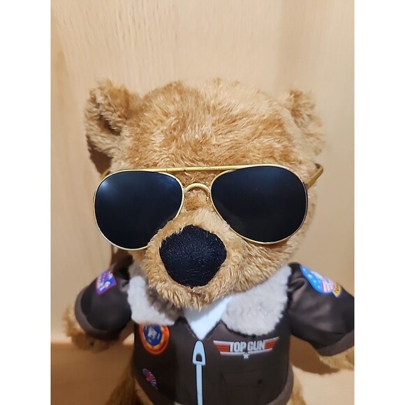Top Gun Musical Teddy Bear Plush 10" Maverick Aviator Jacket Danger Zone Works - Picture 6 of 9